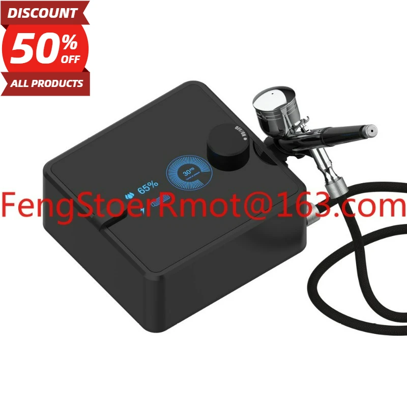 Digital Display Automatic Stop Model Spray Painting Color Painting Mini Nail Air Pump