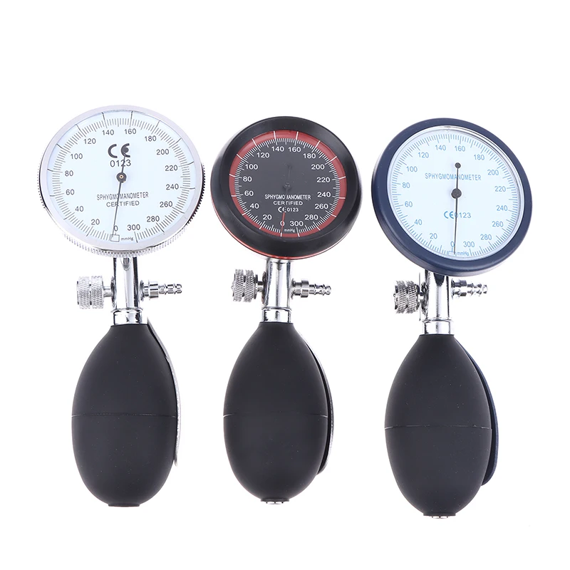

300mmhg Hand-Held Pressure Display Gauge With PVC Ball For Aneroid Sphygmomanometer Nibp Cuff Blood Pressure Accessories
