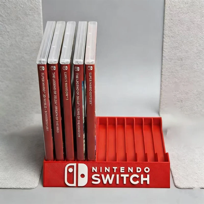 Auf Lager: Für Switch-Spielkartenhülle, Desktop-Kartenbox-Halter, Spiel-Disc-Kassetten-Aufbewahrungshalter, Aufbewahrungsbox, 8 und 12 Fächer – Detail 4