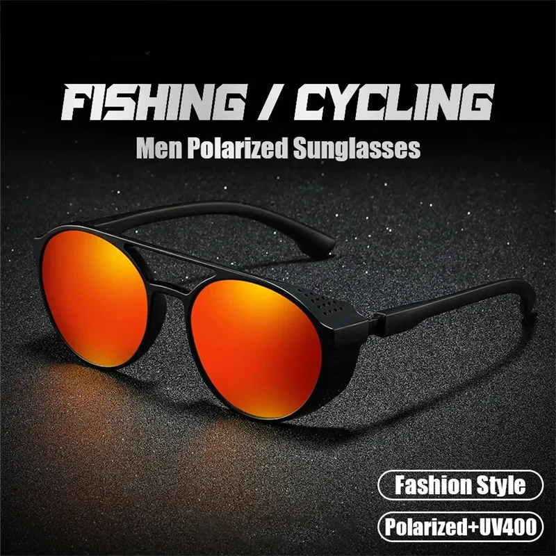 New Sunglasses Driving Glasses Polarized Sunglasses Men Women Round Box Outdoor Fishing Riding Mirror Motorcycle Running Travel