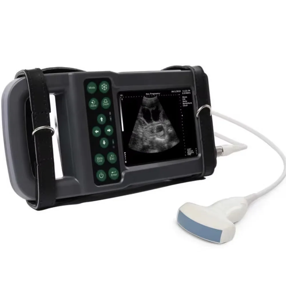 Handheld Veterinary Ultrasound Scanner Waterproof Convex Probe for Dog Cat Cattle Bovine Swine Pregnancy Diagnosis