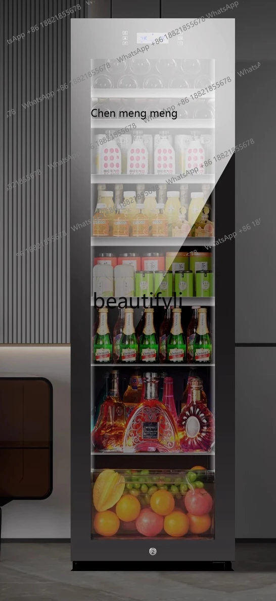 

Ice bar household living room glass door refrigerator constant temperature red wine tea refrigerator ultra-thin