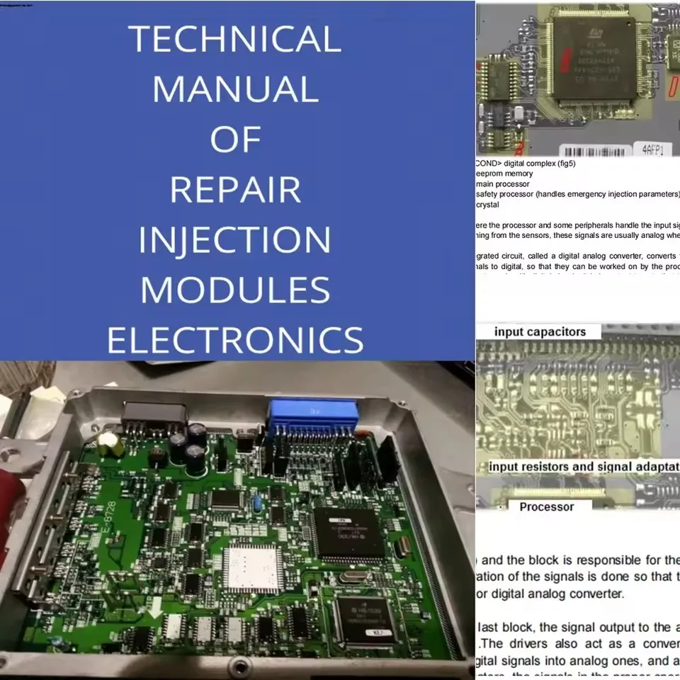 

Guía de Estudio para el Curso de Reparación de ECU, Archivo PDF para la Enseñanza Básica de ECU, Pruebas de EPROM, Programación,