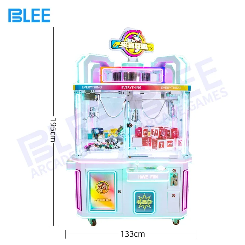 

BLEE Amusement Indoor Coin Operated Arcade 4 Player Claw Crane Machine Prize Vending Machine For Sale