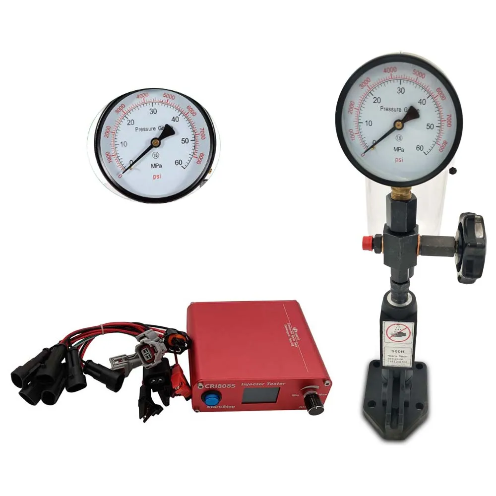Ranlraka Diesel AHE CRI808S BL Injection Tester + S60H Common Rail Injector Nozzle Test Repair Tool Kit