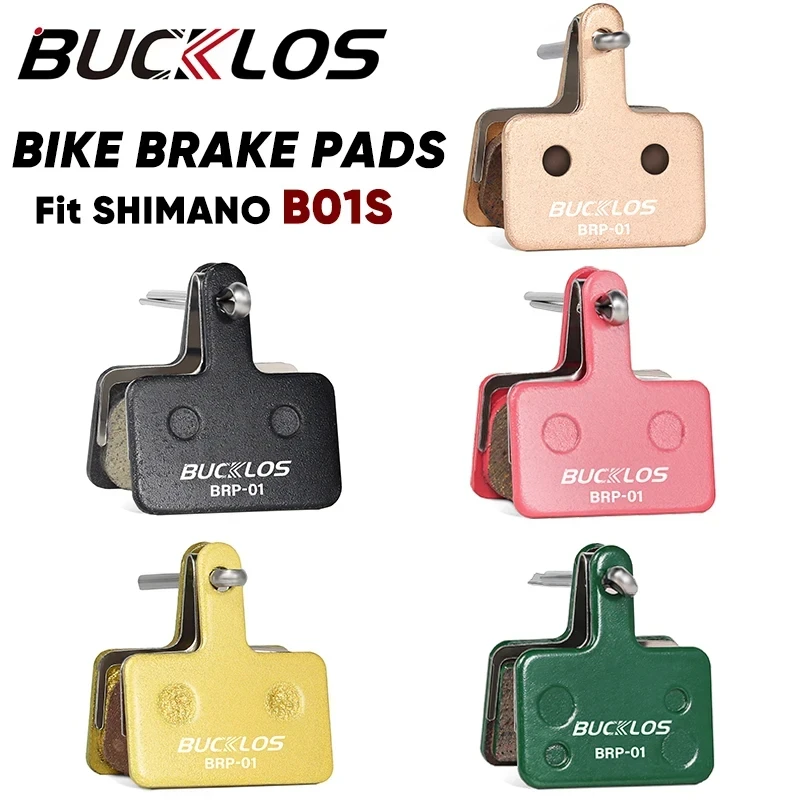 BUCKLOS BRP-01 Disc Brake Pads Resin Semimetallic MTB Hydraulic Brake Pads for SHMANO B01S B05S Bicycle Brake Pad for M525 M395