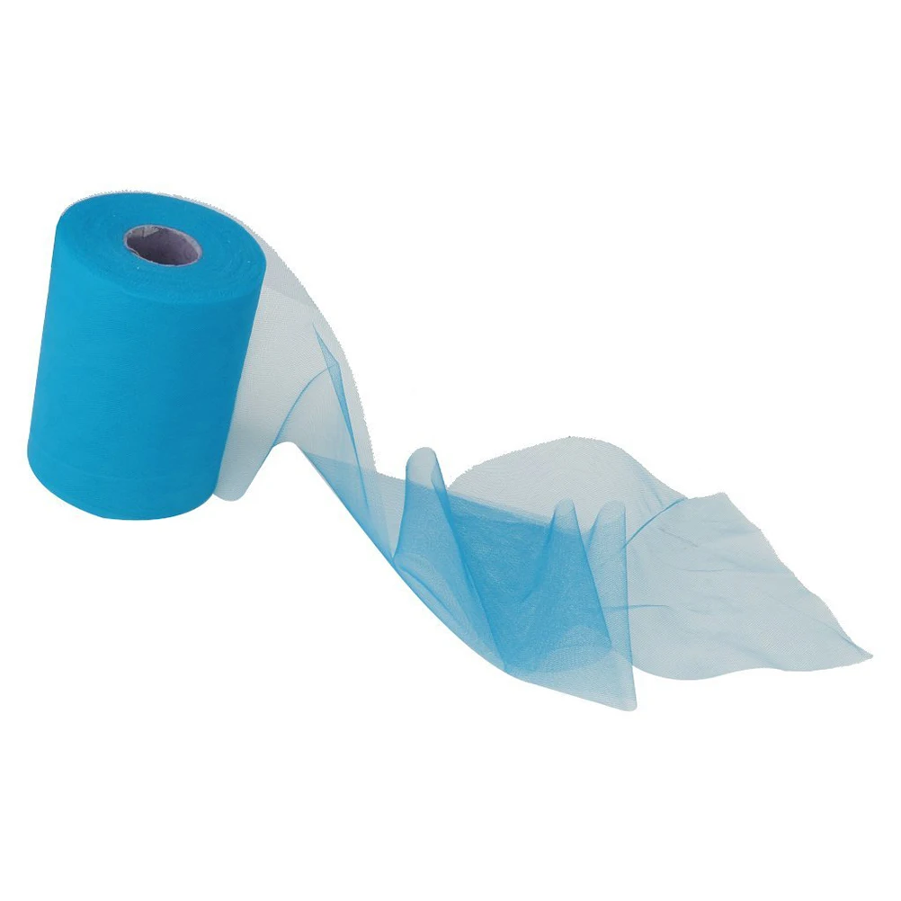 

6x10YD Tulle Roll Spool Fabric Roll for Wedding Party Craft Decoration DIY Netting Thin Lace Ribbon Fabric Material