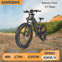 SAMEBIKE RS-A08-II Electric Bicycle 1000W Motor 48V17Ah Lithium Battery Electric Bike Max Speed 45km/H Mountain Off-Road E-Bike