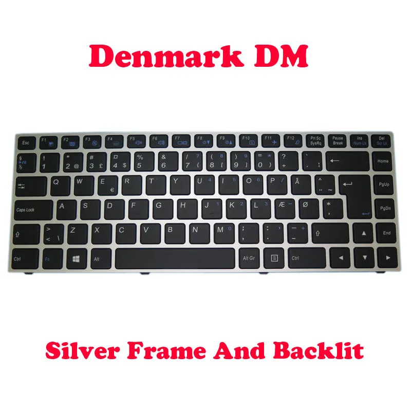 

DM EST IT SP UK Keyboard For CLEVO P640 MP-13C26DKJ4306 6-80-N13B0-031-1 MP-13C26EEJ4306 6-80-N13B0-391-1 6-80-P6400-100-1