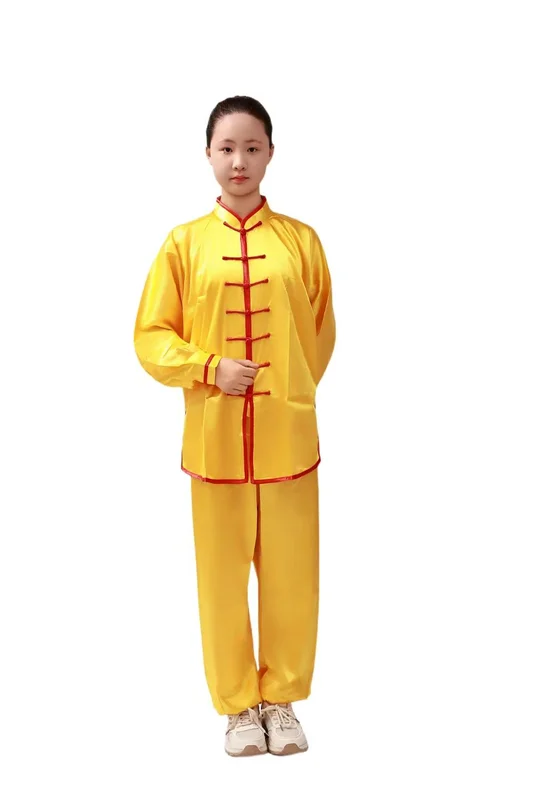 1 set Chinese Tai Chi Uniform Wushu Kung Fu Clothing Kids Adults Martial Arts Wing Chun Suit Taichi Performance Tang Suit Taiji