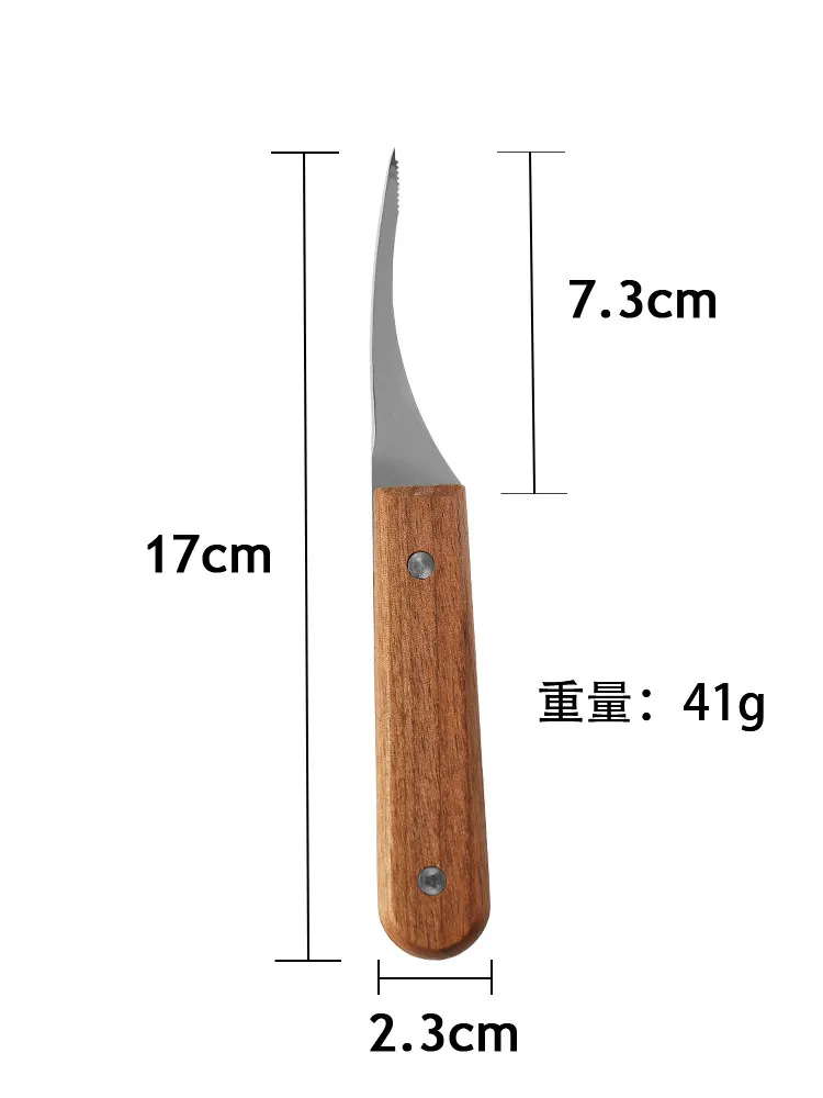 Edelstahl Teemesser Teeset Pu'er spezielles Kung Fu Teebrauwerkzeug Teennadel Teezeremonie Zubehör mit Lederetui – Detail 8