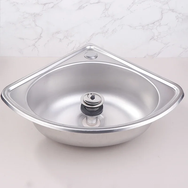 RV Kitchen Sink Stainless Bathroom Basins Camper Vegetable Corner Motorhome Bar Steel Small Single Bowl Drop Tub