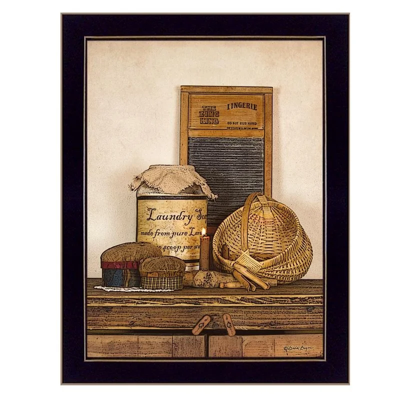 

Artisan Susie Boyer Laundry Soap Framed Print Black Frame Ready to Hang