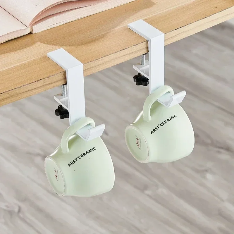 1/2pc Adjustable Desk Edge Hook Gaming Headset Desk Hanger Backpack Storage Hanging Hook Holder Punch-free Home Office Organizer view 5