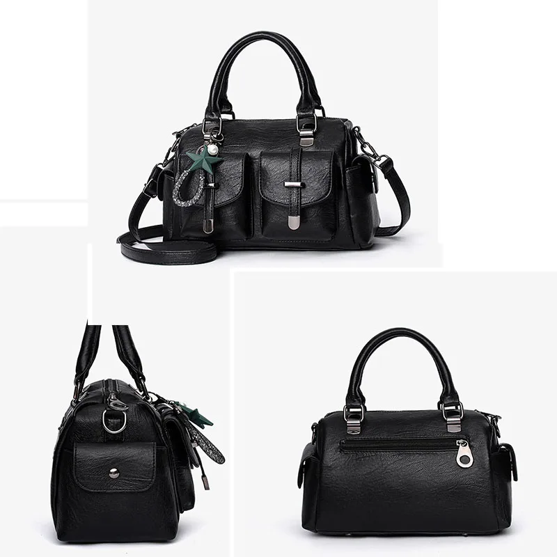 New Women bag  Handbags Bag for 2025 Female Crossbody new High quality fashionable shoulder bag designer travel Hairball bag - Image 4