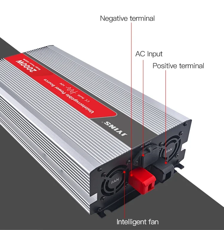 JYINS Brand 2000W/4000W Modified Sine Wave Single Output Power Inverter with NFC and Charger