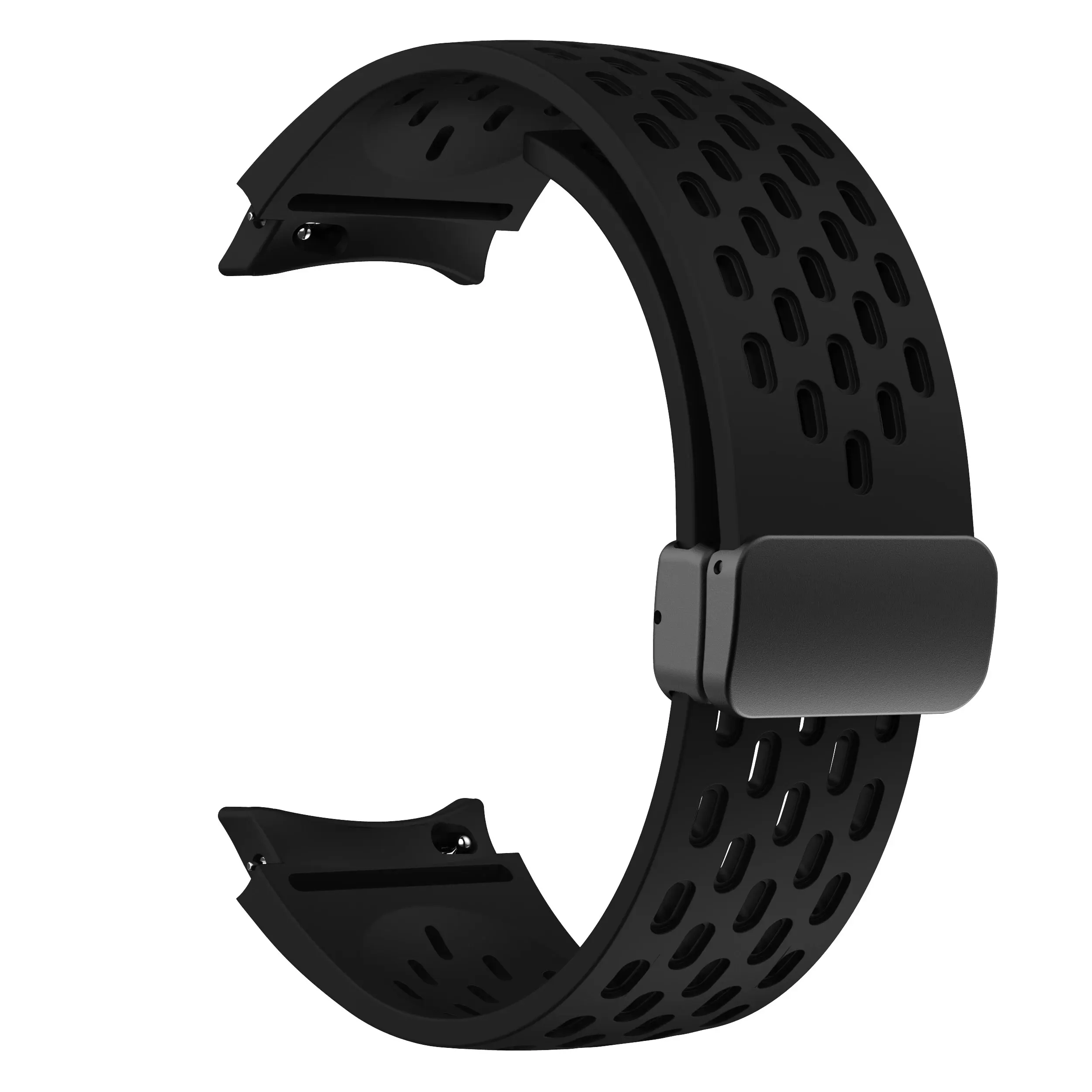 No Gap Watch Band For Samsung Galaxy Watch 6/4 Classic/Watch 5 Pro /Watch 7/6/5/4 Breathable Magnetic Silicone Sport Strap