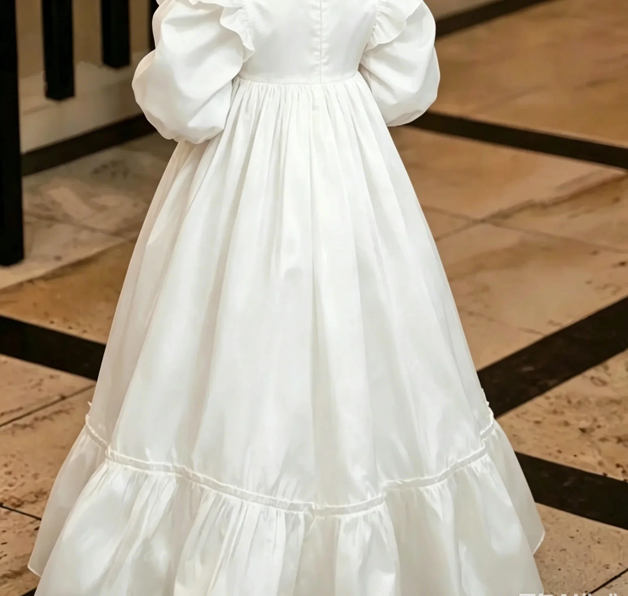 elegante-abito-da-damigella-d'onore-per-matrimonio-con-volant-in-raso-maniche-a-3-4-lunghezza-fino-al-pavimento-abito-da-cerimonia-per-la-prima-comunione-abito-da-banchetto-di-compleanno-personalizzato