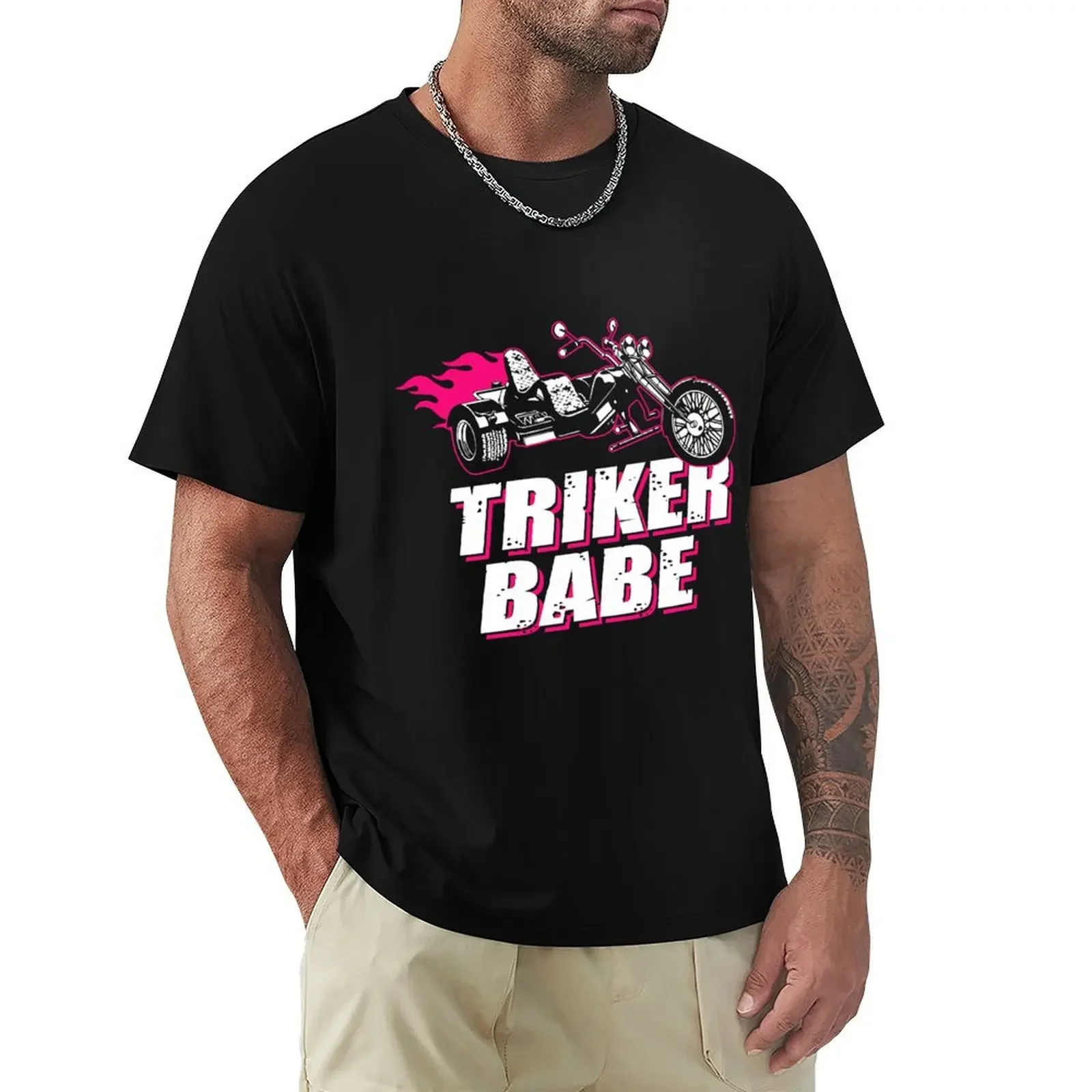 Womens Triker Babe Tricycle Trike Rider Motorsport T-shirt sports fans new edition plain white t shirts men