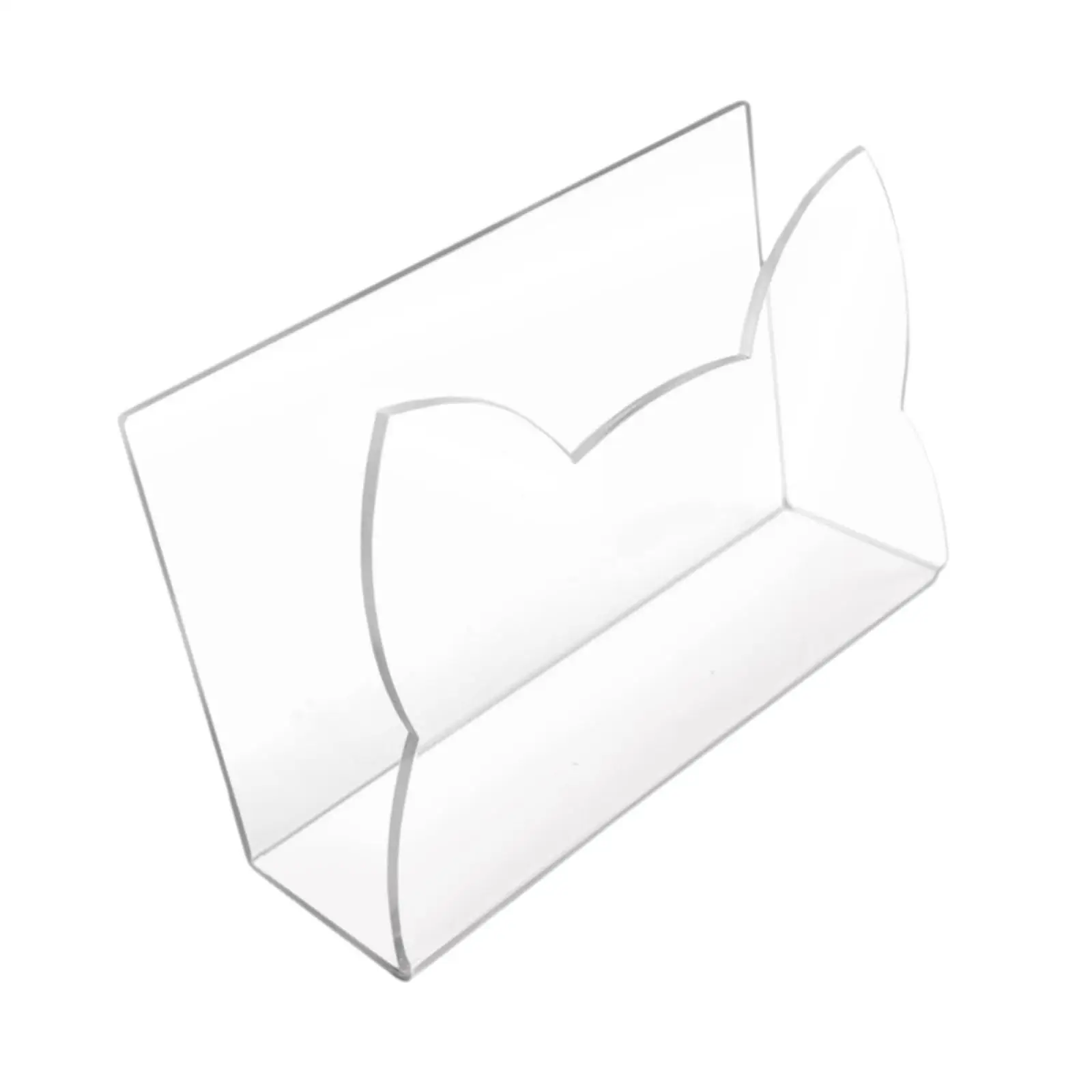 Acrylic Mail Holder Clear Easy Access Multipurpose Practical Letter Stand Desk Organizer for Desktop Countertop File Document