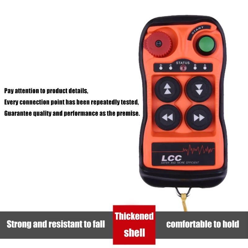 

Moving Function Waterproof 4 Button 12v-24V AC/DC Hoist Industrial Wireless Radio Remote Control Transmitter and Receiver