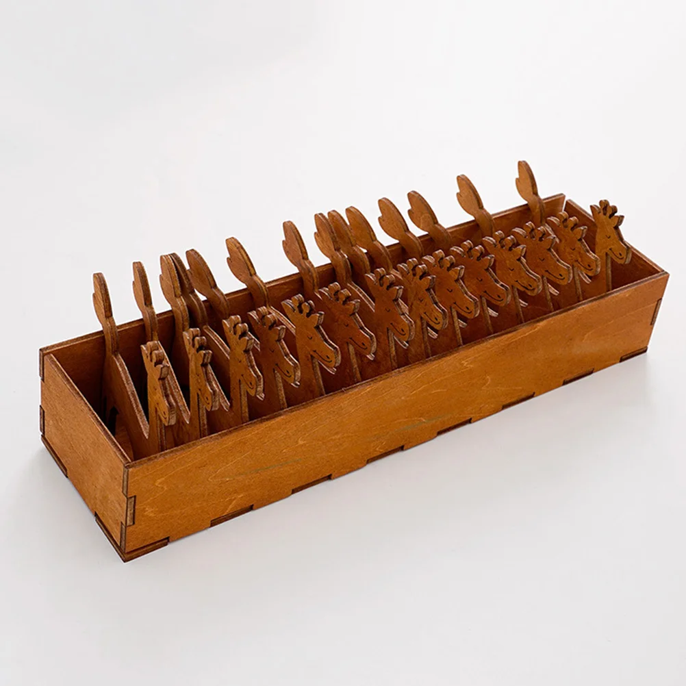 15 قطعة المغزل الخشبية الحرف الخياطة الموضوع بكرة الغزلان شكل مجموعة للتطريز الغزل Diy بها بنفسك مشاريع حامل مُنظِم أداة الخشب #6