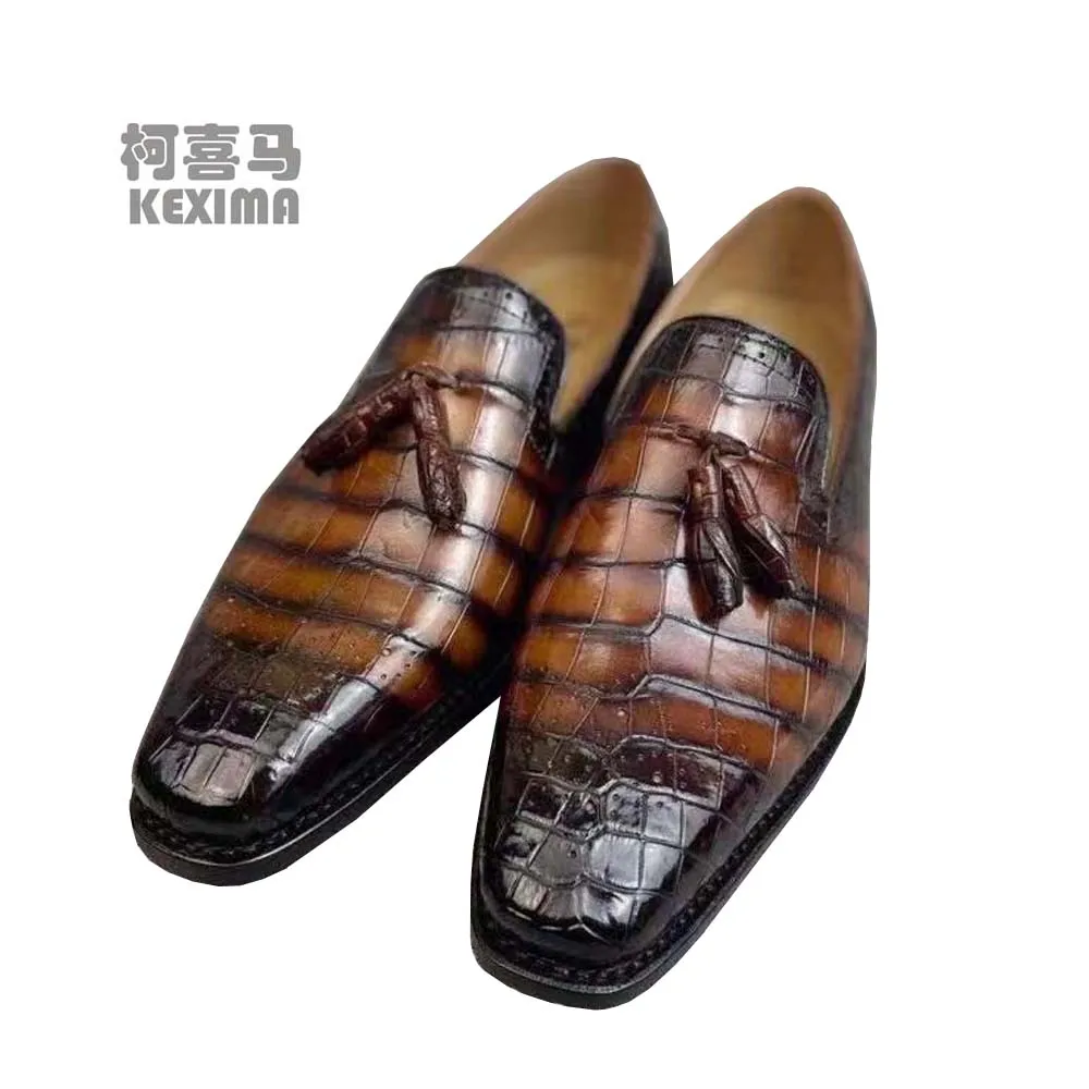 

yingshang new color brush men dress shoes male formal shoes men crocodile leather shoes male crocodile shoes for male