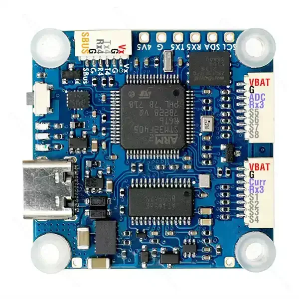 F405-HDTE Flight Controller 30×30mm, Dual BEC Baro OSD Black Box 3-12S LIPO HD VTX for FPV Freestyle RC Airplane