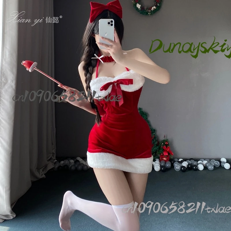 Vestido de lolita de Navidad, disfraces sexys para mujer, accesorios kawaii jirai kei, fiesta de Navidad, cosplay