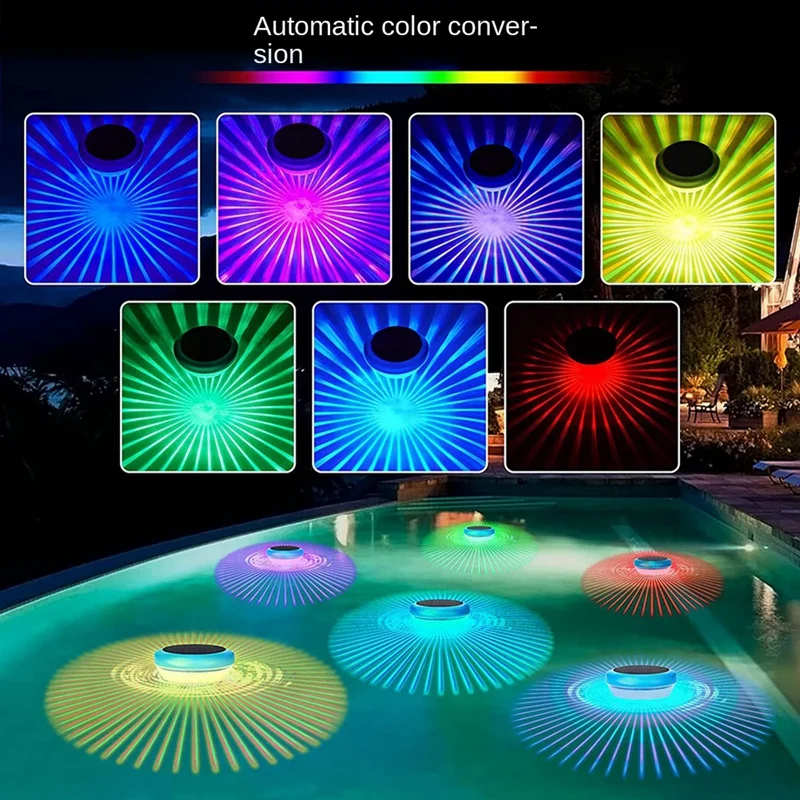 1 Piece Waterproof RGB Color Changing Pool Lights Pool Accessories For Pool,Pond,Spa,Hot Tub