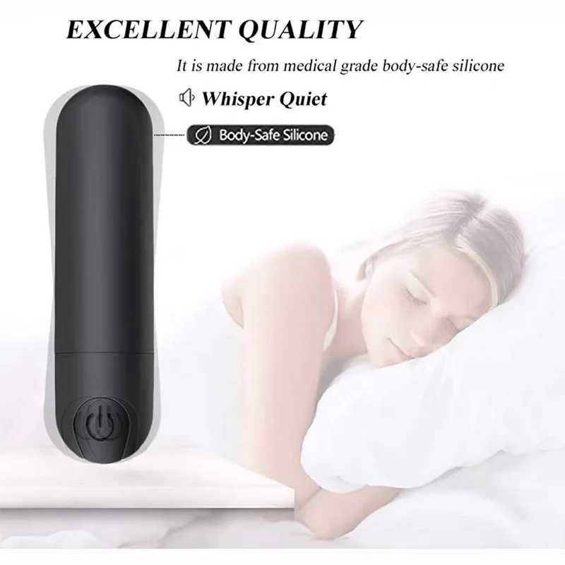 10 Speed Mini Bullet Vibrator for Women Rechargeable Wireless Vibrating Anal Bullet Clitoral Stimulator Dildo for Adult Sex Toys