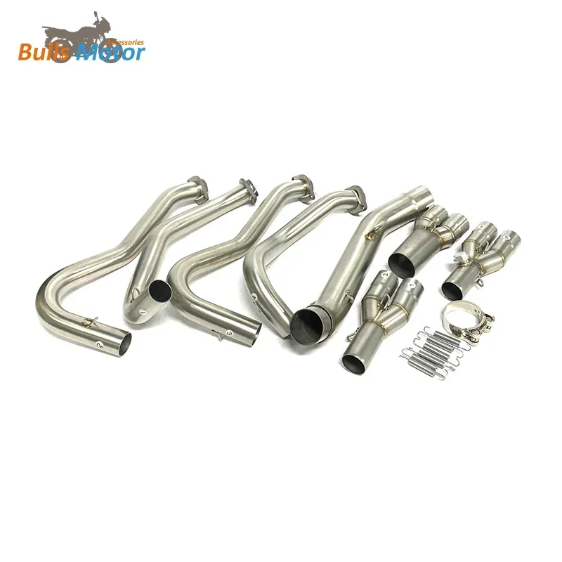 Exhaust For Kawasaki Z800 Collector Link Mid Pipe Full Exhaust System 2013-2016 Stainless Steel