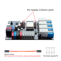 GLEDOPTO ESP32 4-Channel Relay 5-Channel PWM Board WiFi, Type-C, GPIO, Mic IoT DIY (5-24V) - Tasmota/WLED, RoHS/CE