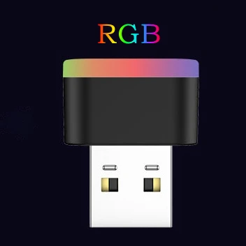 1Set 5PCS Mini USB LED Nachtlampje Notebook Computer 5V Modellering Auto Omgevingslicht Neon Interieur licht Auto Ambient Decoratieve