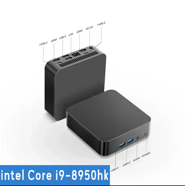 2026 MINI PC Windows 11 Intel Core i9 8950HK MINI PC 16GB DDR4 2048GB SSD WIFI 6 BT5.2 Gaming MINI PC