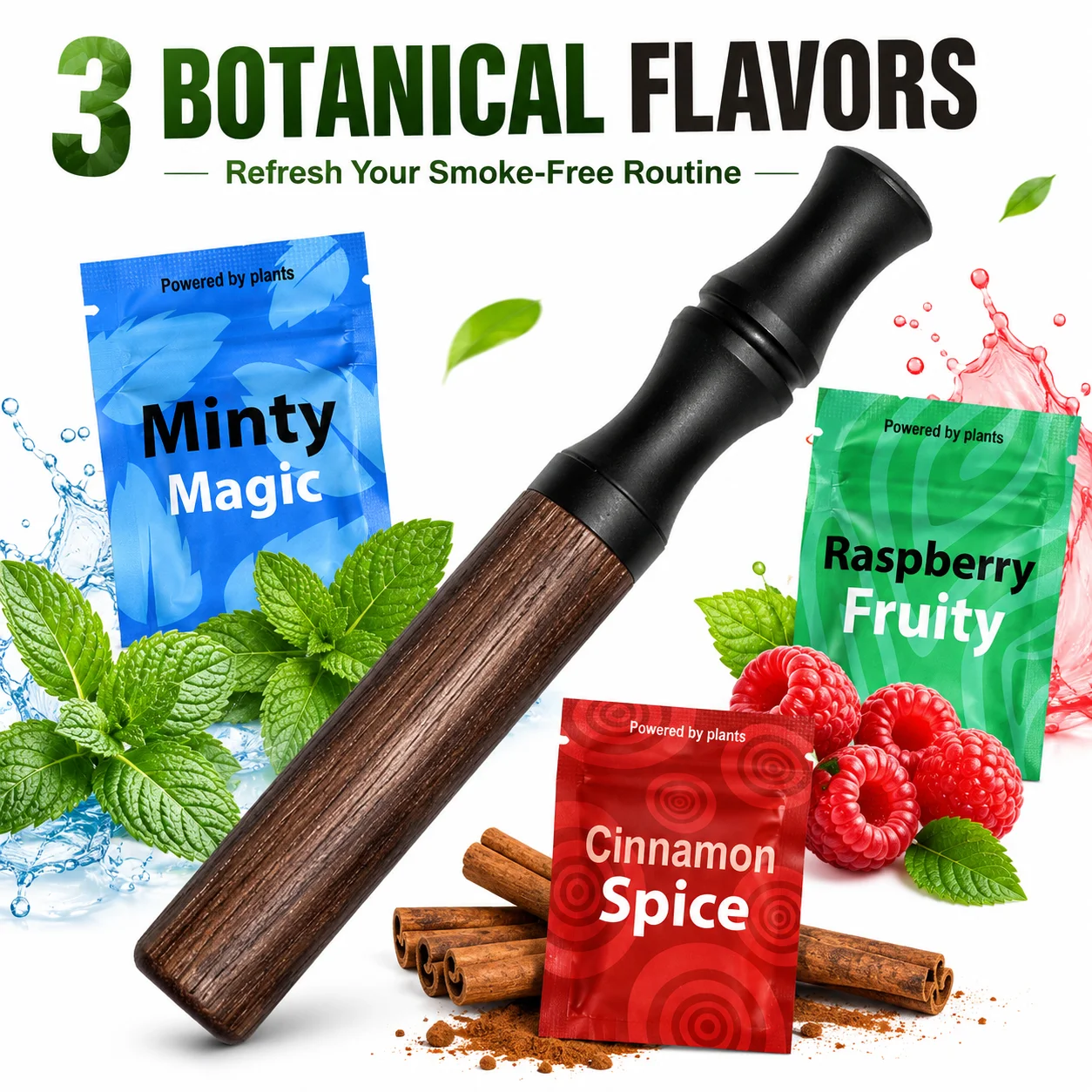 Upgraded Oral Stick Natural Walnut Wood Aromatherapy Core Breathing Soothing Relaxation Tool Suitable For Daily Travel Office view 3