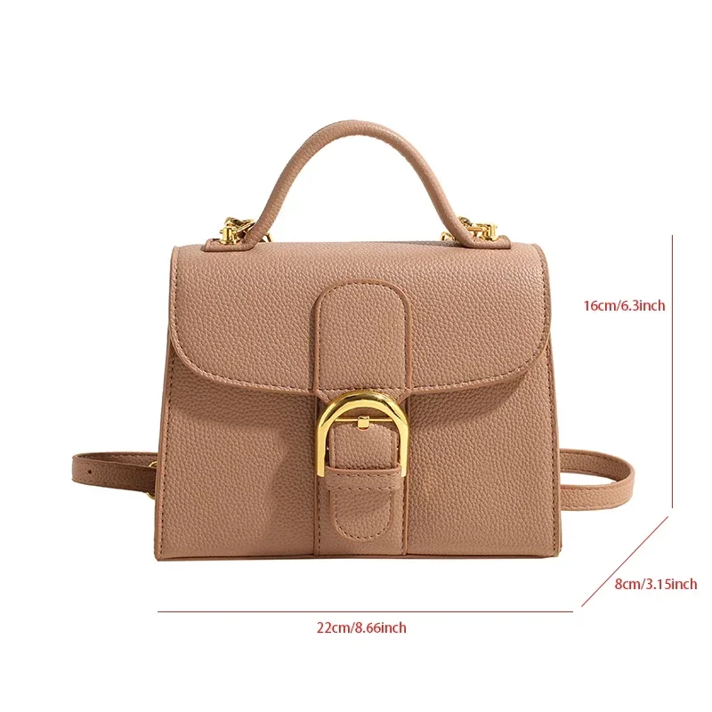 Lemon Shoulder Bag For Women Designer Handbag And Purse Solid Pu Leather Mini Crossbody Bag Female Trend Small Square Satchel