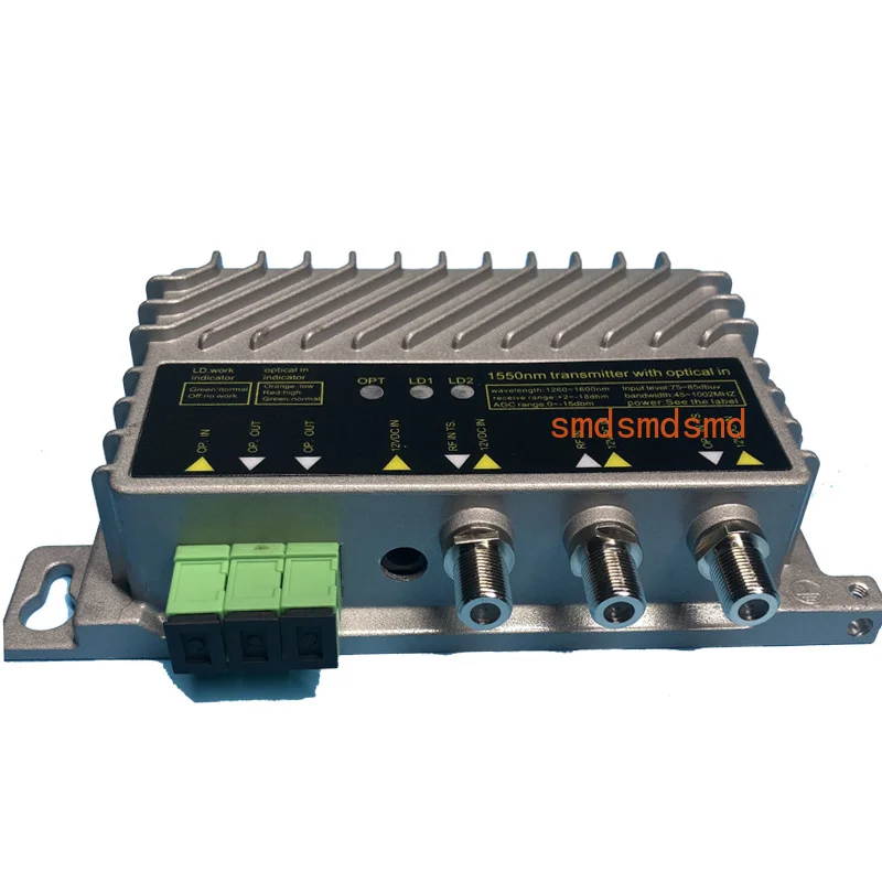 1550Nm Optical Emitter and Receiver Dual 10dbm Feed Type for Optical Networks and FTTH with SC Connectors