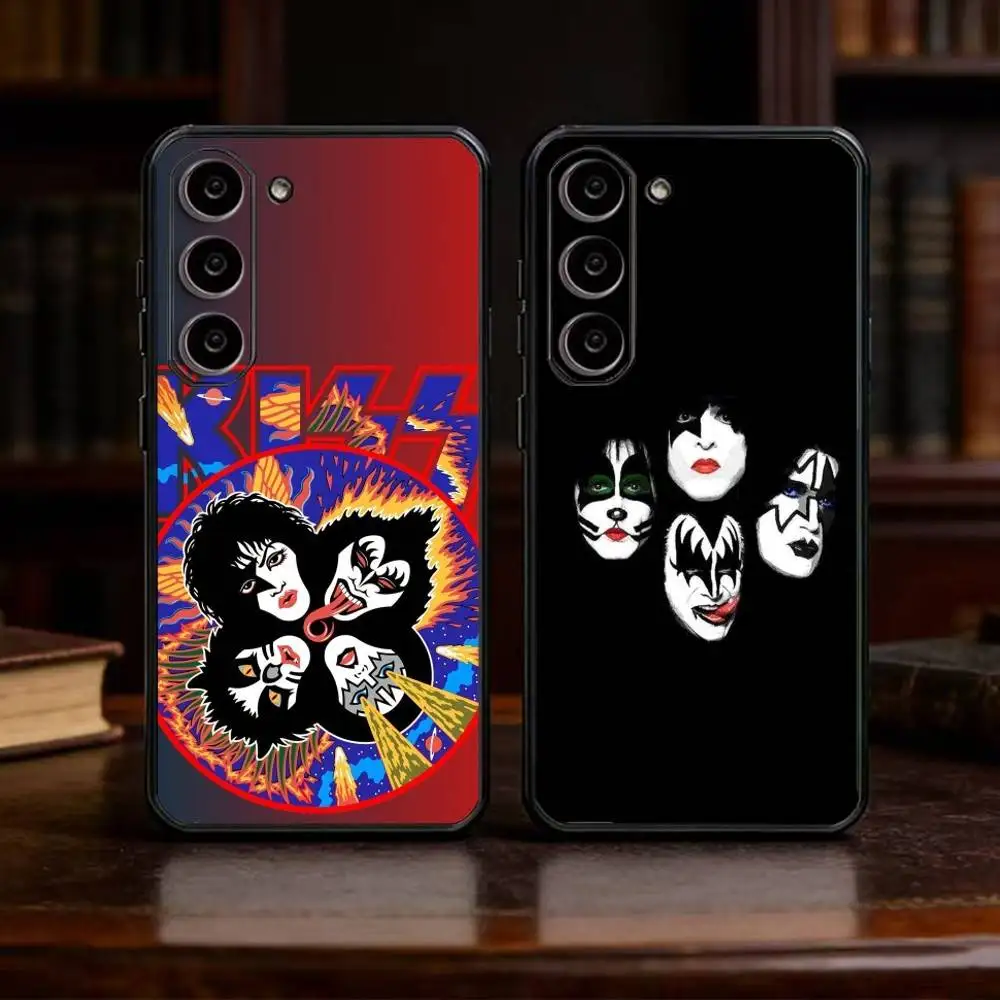 band rock Band K-Kiss Phone Case For Samsung Galaxy A13,21s,22,31,32,52,53,71,72,73,Soft Black Cover