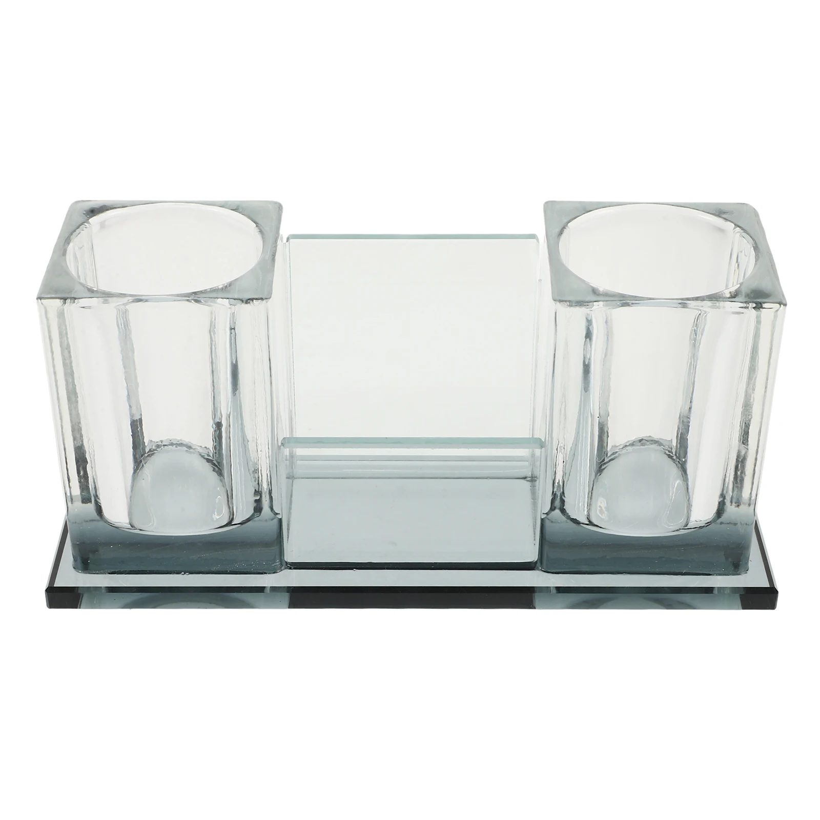 

Crystal Microphone Stand Desk Cable Desktop Stands Holder for Acrylic Organizer