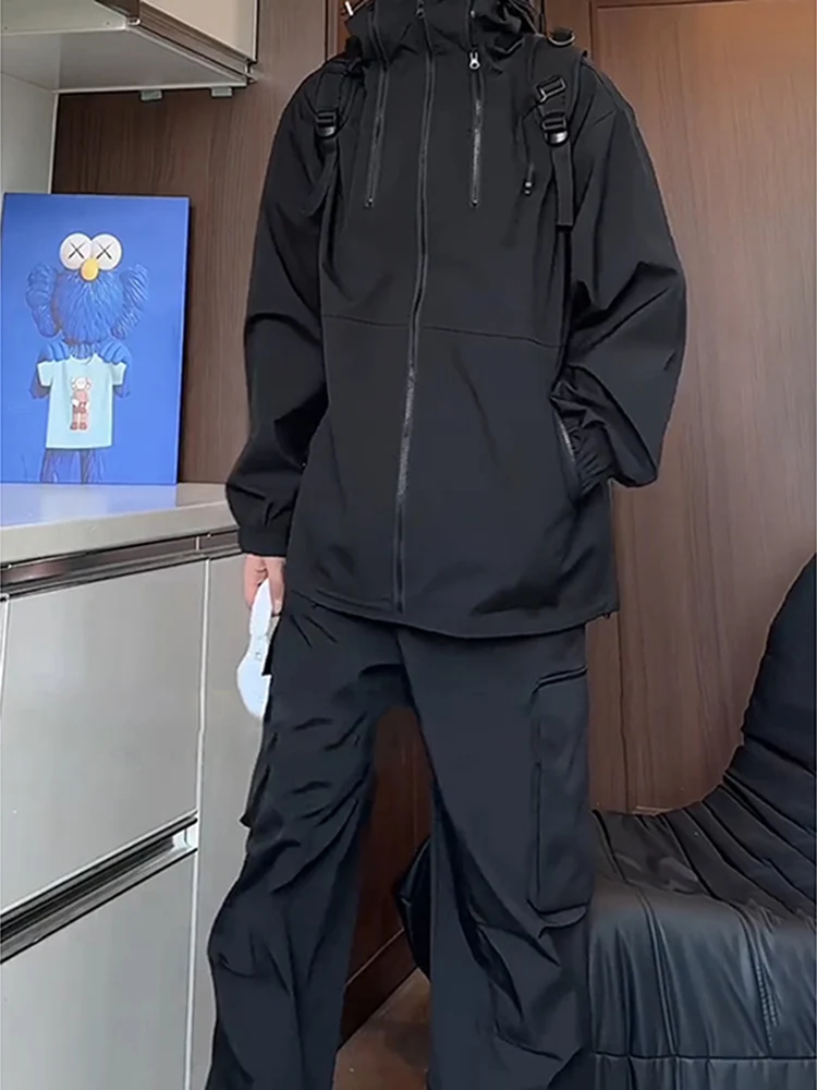 

Мужская водонепроницаемая куртка Bla Softshell для осени, для активного отдыха и альпинизма, в американском уличном стиле, ветрозащитная, на молнии, с карманами.