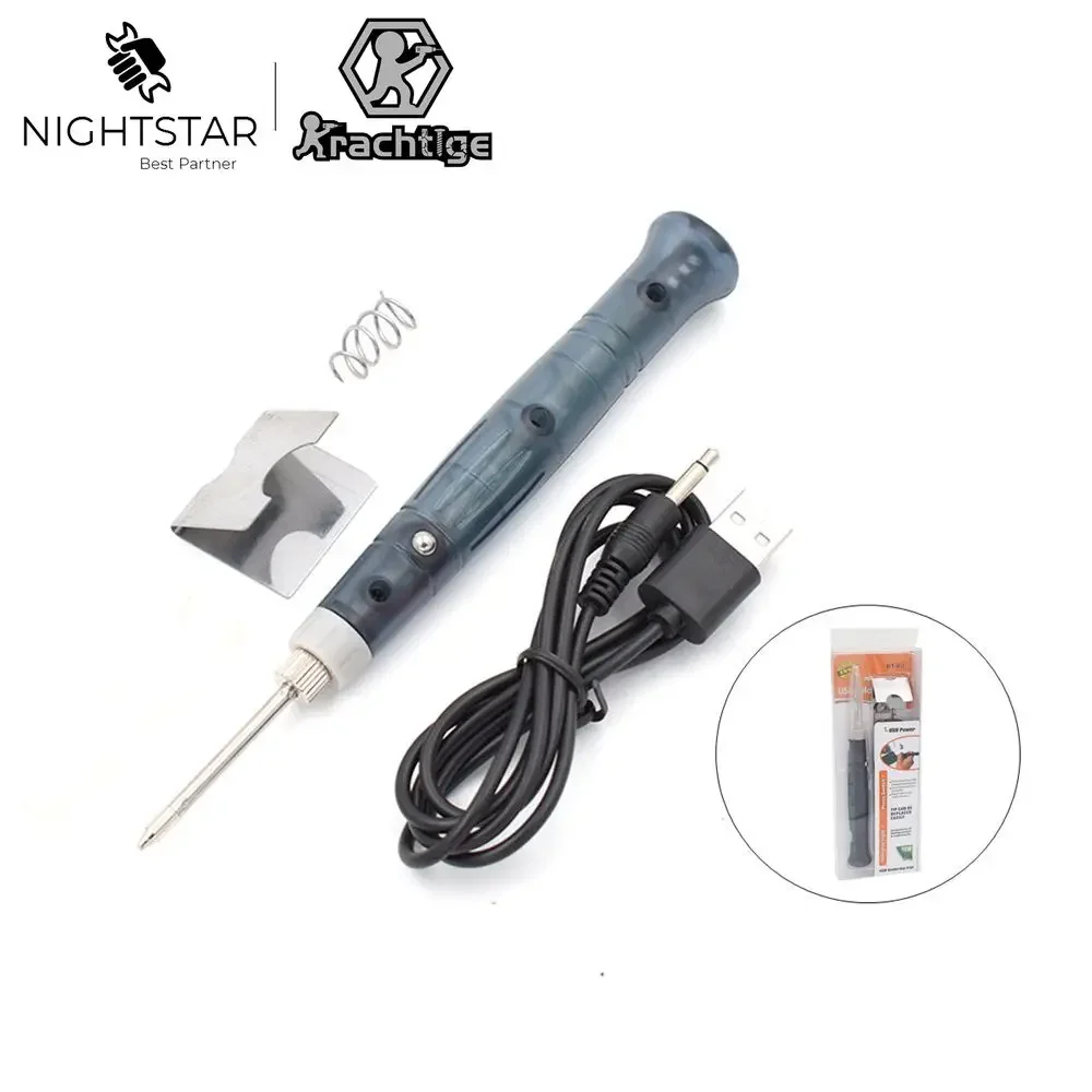 

Mini USB Electric Portable Soldering Gun with LED Indicator Hot Iron Welding Heating Tool 5V 8W Soldering Iron