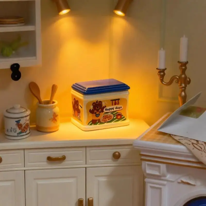 1/7 pçs kit de bolo boneca em miniatura halloween natal mini conjunto comida kt gato pudim modelo simulação comida brinquedo resina diy acessórios