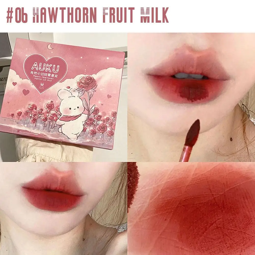 Ensemble de rouges à lèvres 6 pièces, livraison gratuite, maquillage coréen, cosmétiques de beauté, boue à lèvres mate, imperméable, maquillage longue durée pour femmes