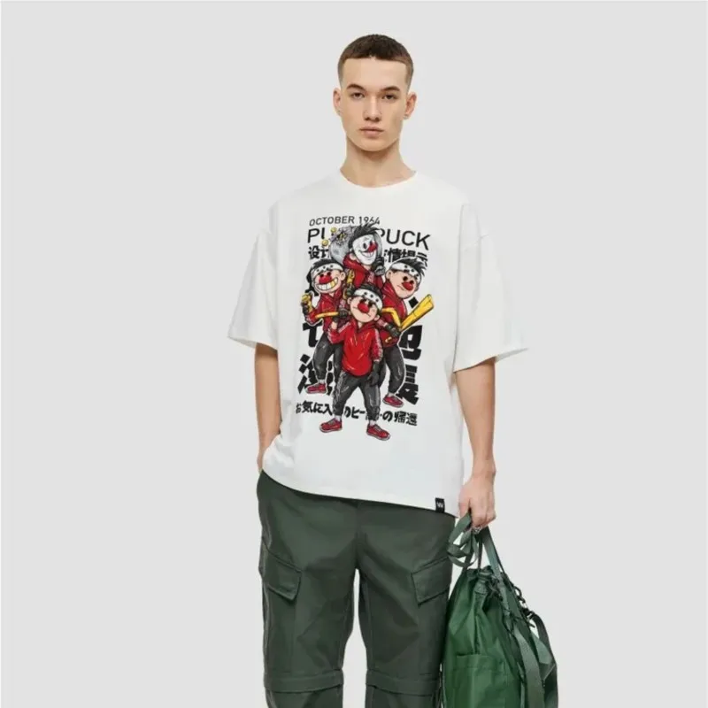 

Harajuku Oversized Men's T-Shirt Street Graphic Print Tops Punk Unisex Short Sleeve Tees Gothic Y2K Summer Fashion Retro Clothes