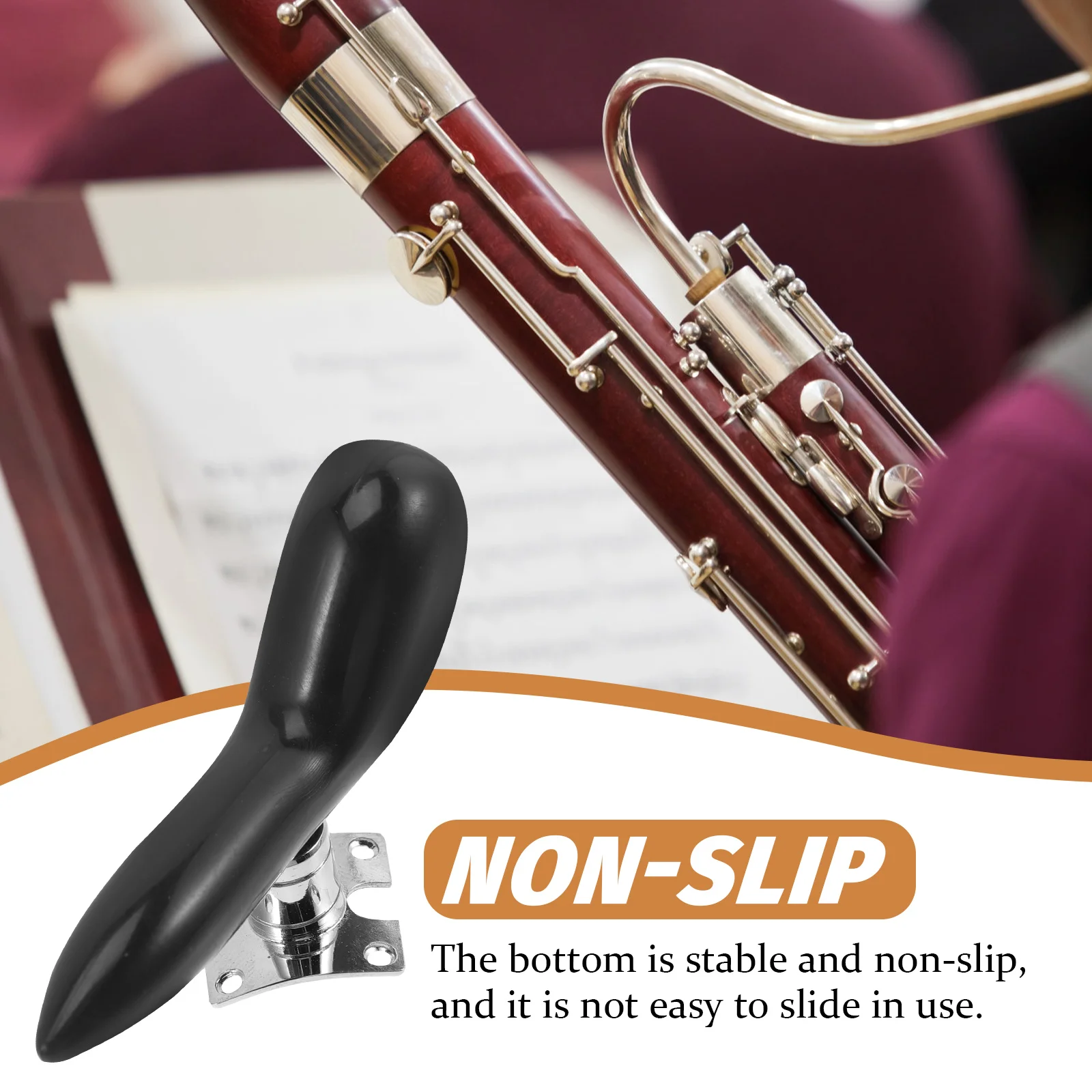 

Thumb Retaining Handle Wrist Rest Bassoon Part Support Pad Detachable Mount Finger Protector Abs Practicing Supply Practice