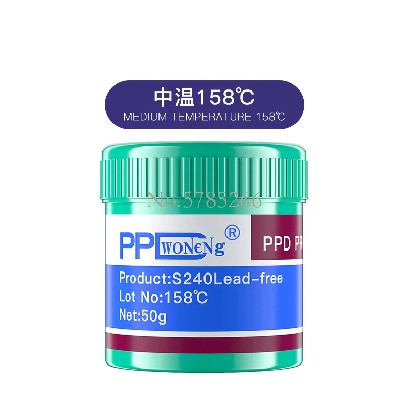 PPD Best Melting Point 138/158/183/217 Degrees Lead-Free Low Temperature Solder Paste For A8 - A15 A16 Chip Special Tin Pulp