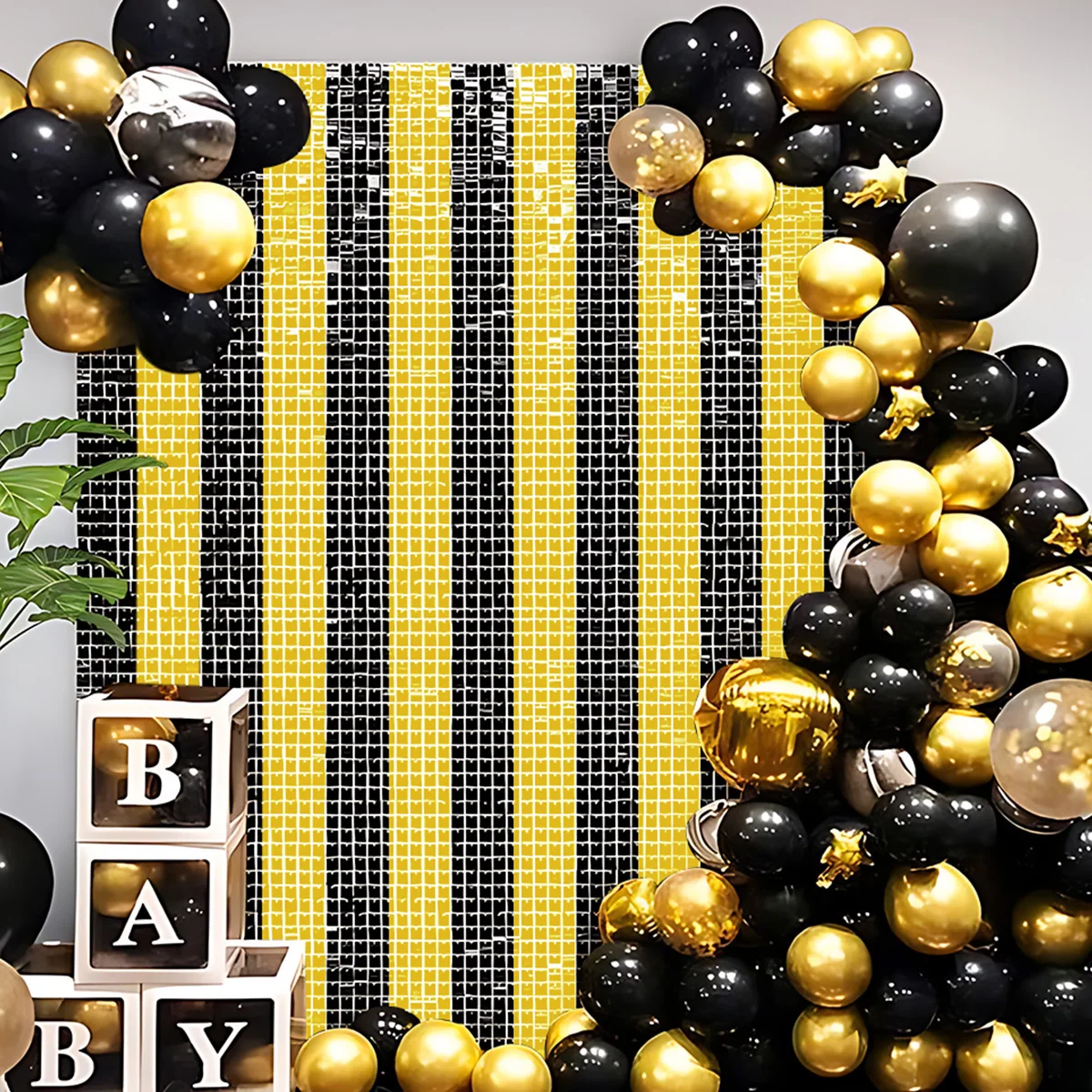Backdrop Fornite Rain For Photo Zone Birthday Decoration Wedding Decor Christmas Tinsel Glitter Foil Backdrop Party Curtain
