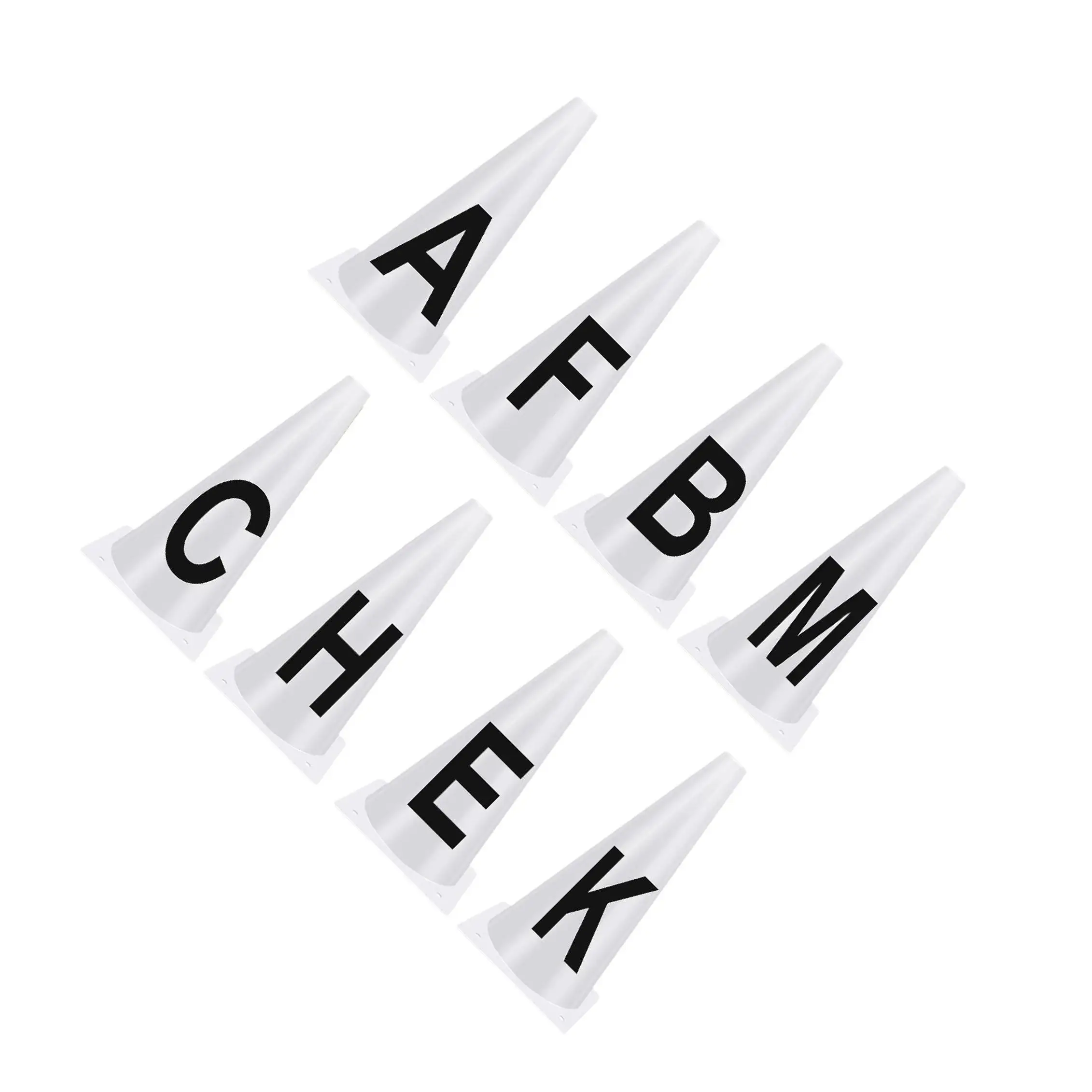 Dressage Cones Training Cones Lightweight Set 8 Pieces Dressage Letters Equestrian Events K F B
