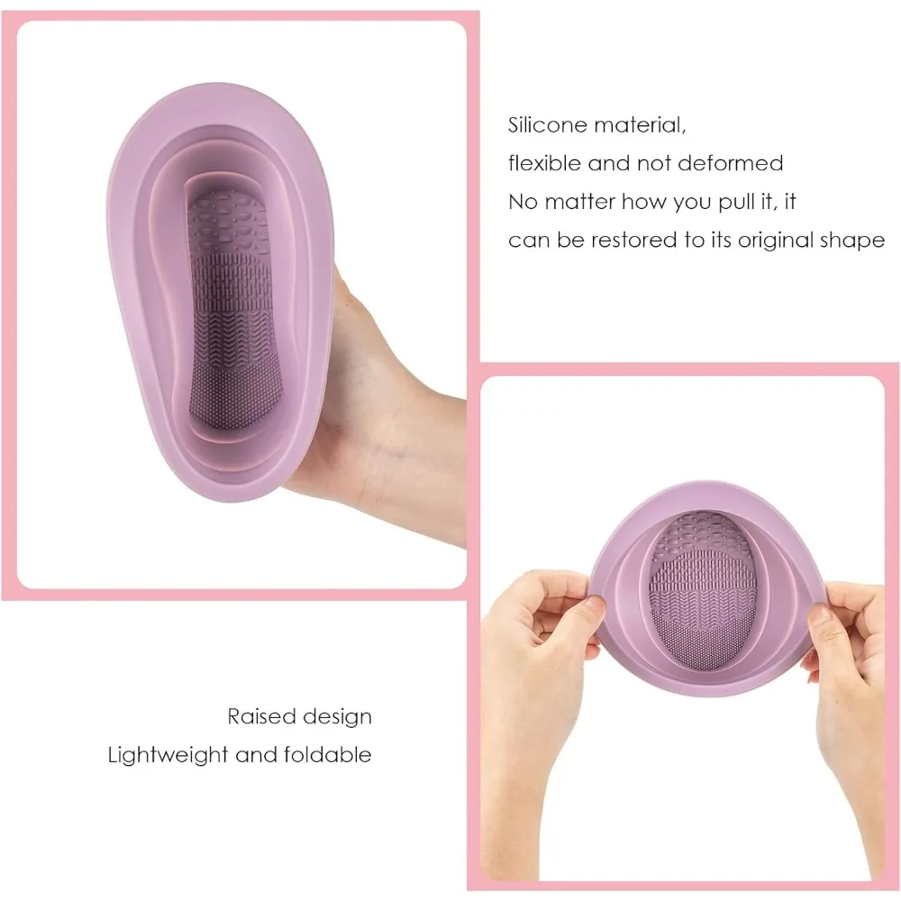 Lavabo plegable portátil para lavar platos, hecho de material de silicona, para limpiar pintura de acuarela